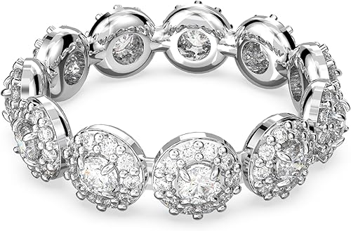 Swarovski Constella - Colección de joyas de anillo de cristal con pavé, cristales transparentes