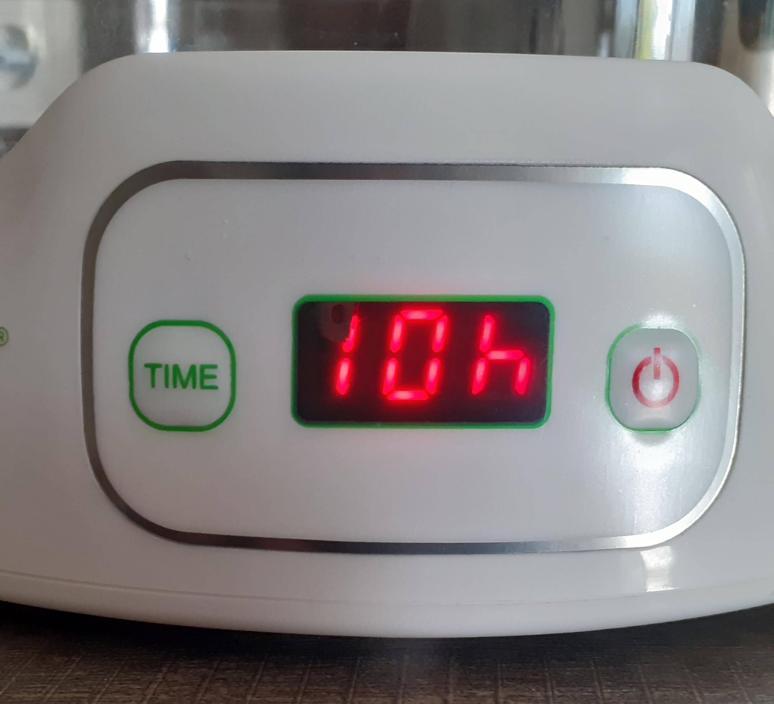 LITTLE BALANCE 8487 Yaourtière 7 Digital, Yaourtière + 13 Pots en Verre 190ml pour des yaourts faits maison, Timer jusqu'à 14h, Arrêt automatique, Blanc