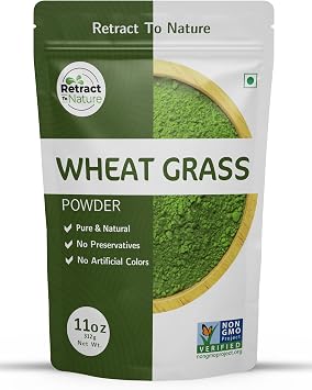 Wheatgrass Powder-11 oz, 100% Natural, Green Superfood, Made from Himalayan Mountain Hill