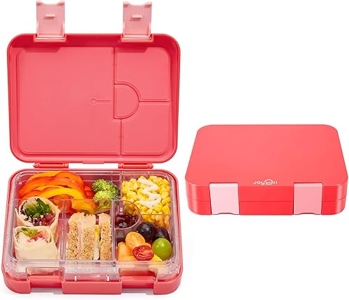 JOYHILL Lonchera para niños, lonchera Bento a prueba de fugas con 4-6 compartimentos, contenedores de almuerzo sin BPA Bento Box para adultos y