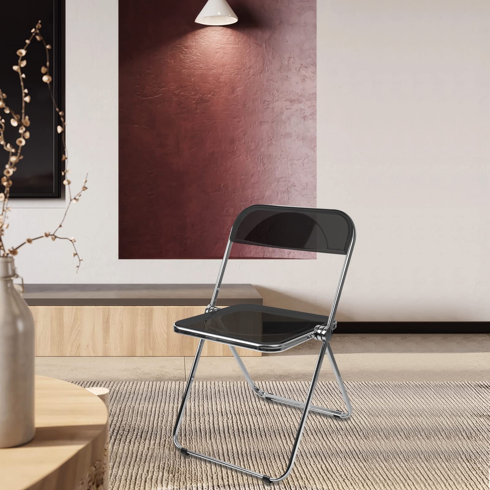 Sedia pieghevole da cucina con gambe in metallo, design salvaspazio per sala da pranzo ed eventi, ideale per sala conferenze