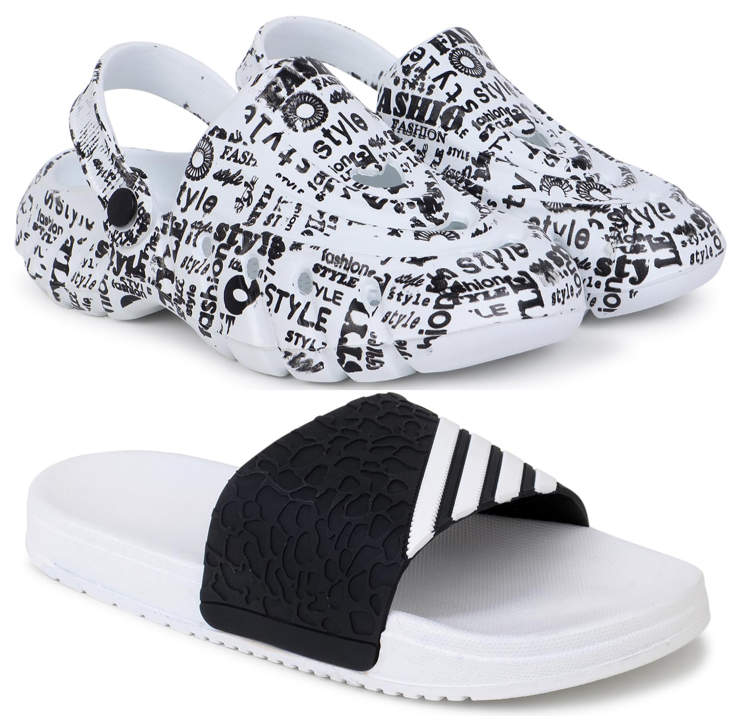 pampy angel Combo Pack of 2 Slipper/Flip Flops/Slides/Clogs/Sandals with Adjustable Back Strap for Men (Cl-A-Style,4Line)-picture-28