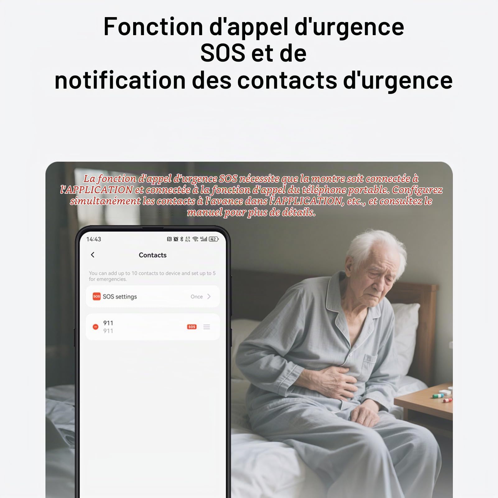 findtime Montre Connectée pour Personne Âgées avec Détection de Chute et Appel d’Urgence pour l’Autonomie et la Sérénité