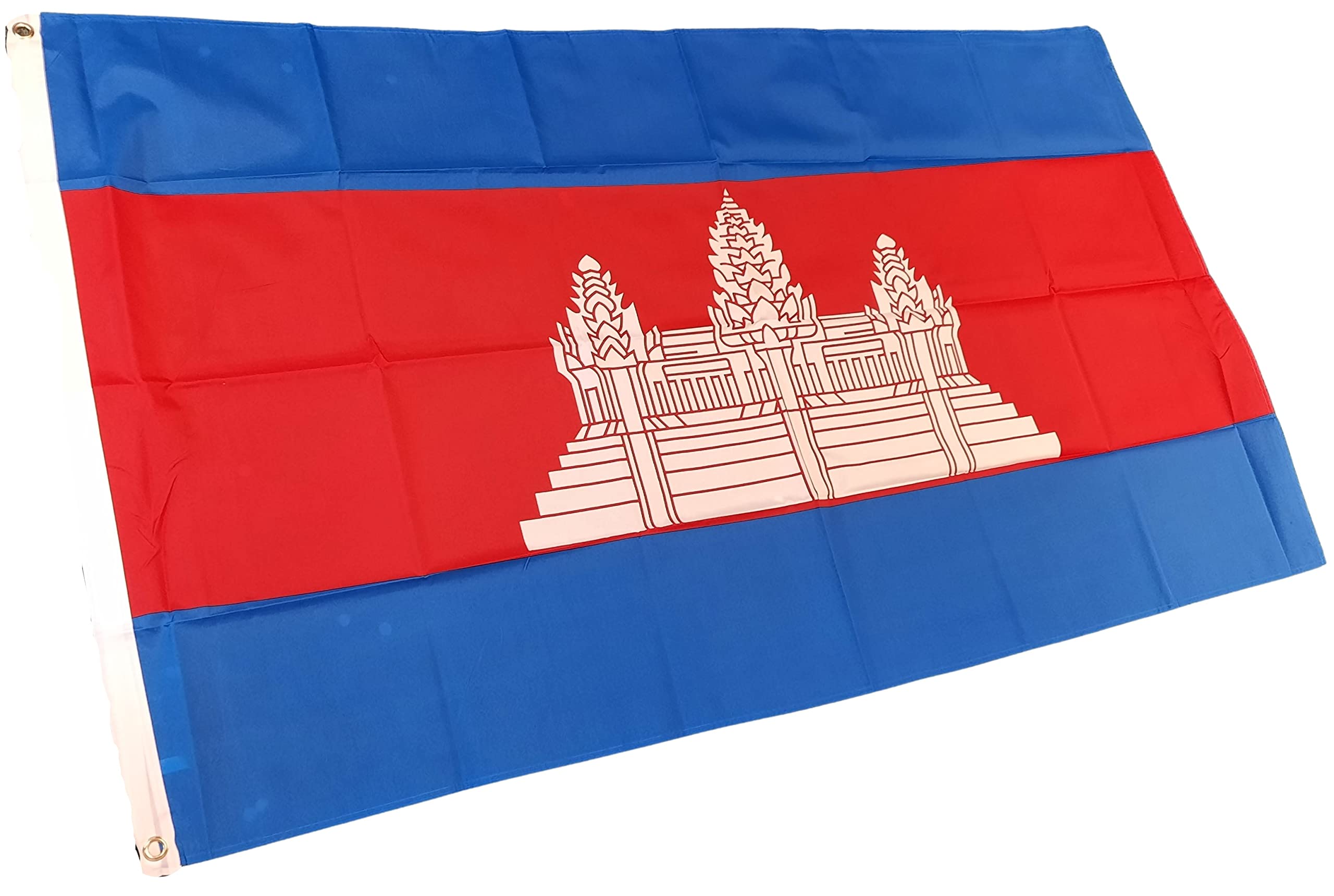 NWFlags Cambodia Flag 5ft x 3ft 75d Premium Polyester Suitable For Flagpoles
