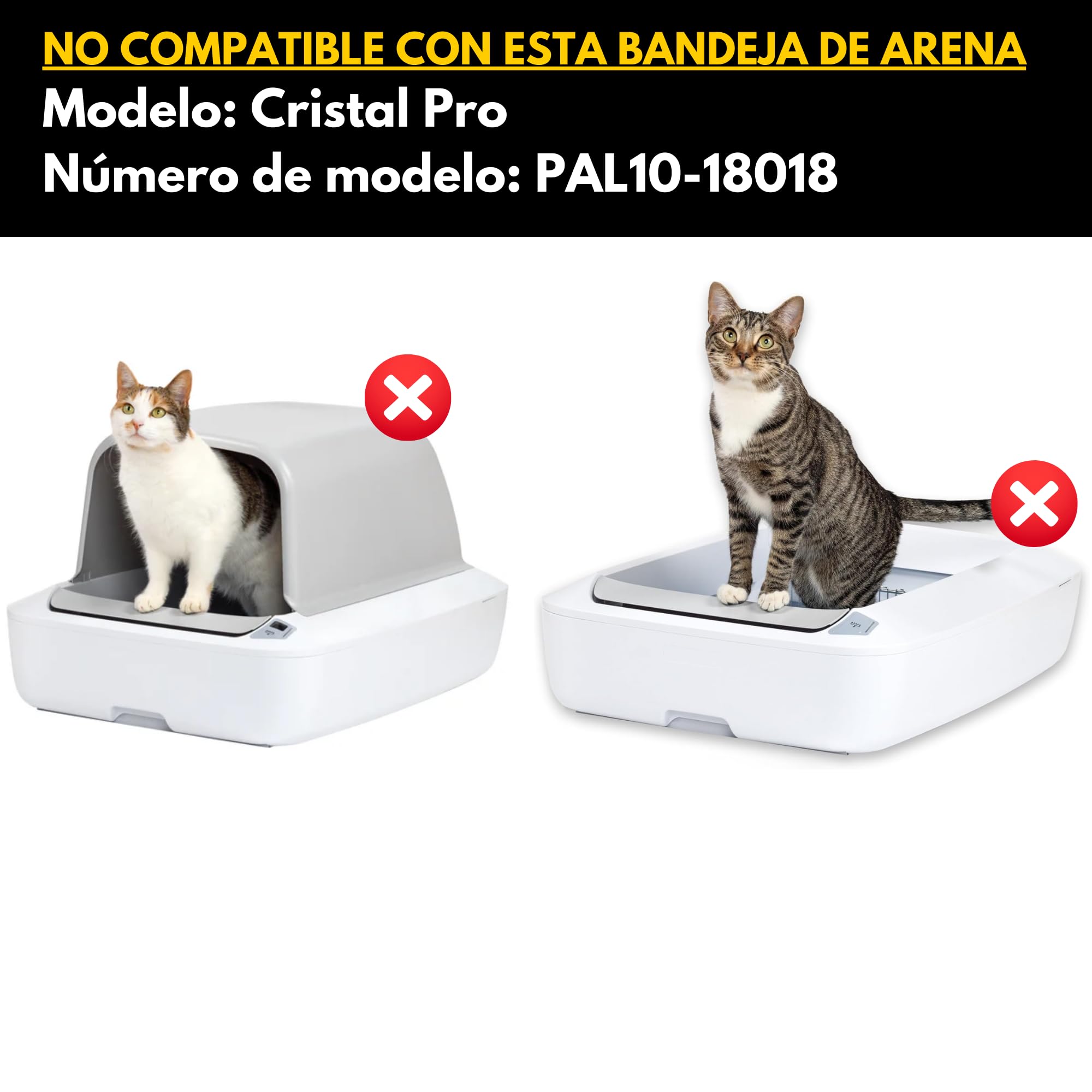 ChatMignon® – Bandeja Higiénica Reutilizable de Acero Inoxidable 304, Compatible con Pet-Safe Scoop-Free, Ultra Resistente, Anti-Olores y Manchas, Ecológica, Esquinas Redondeadas
