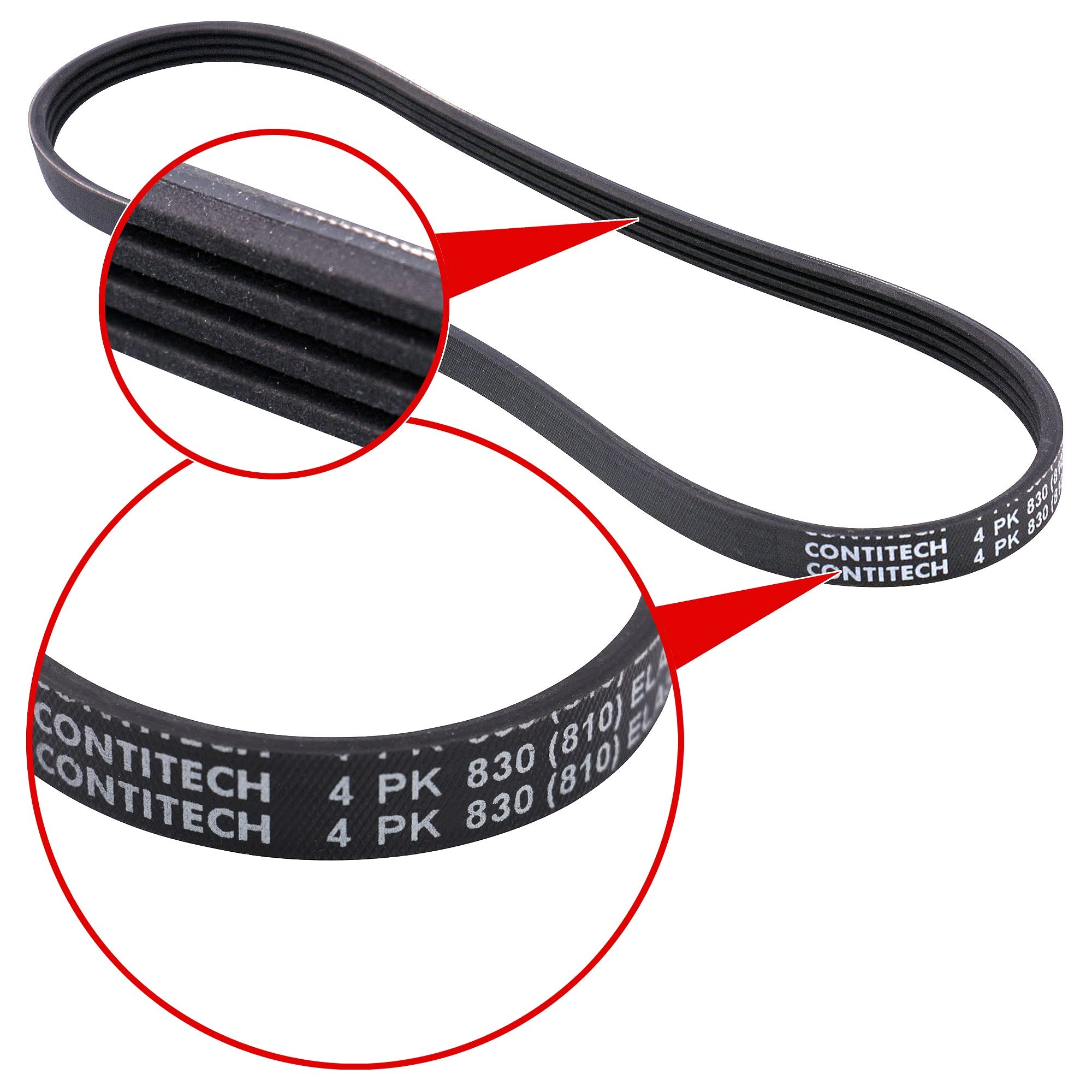 Cinghia Trapezoidale Contitech 4 PK 1102 - Per Trasmissioni Meccaniche - Foto 5