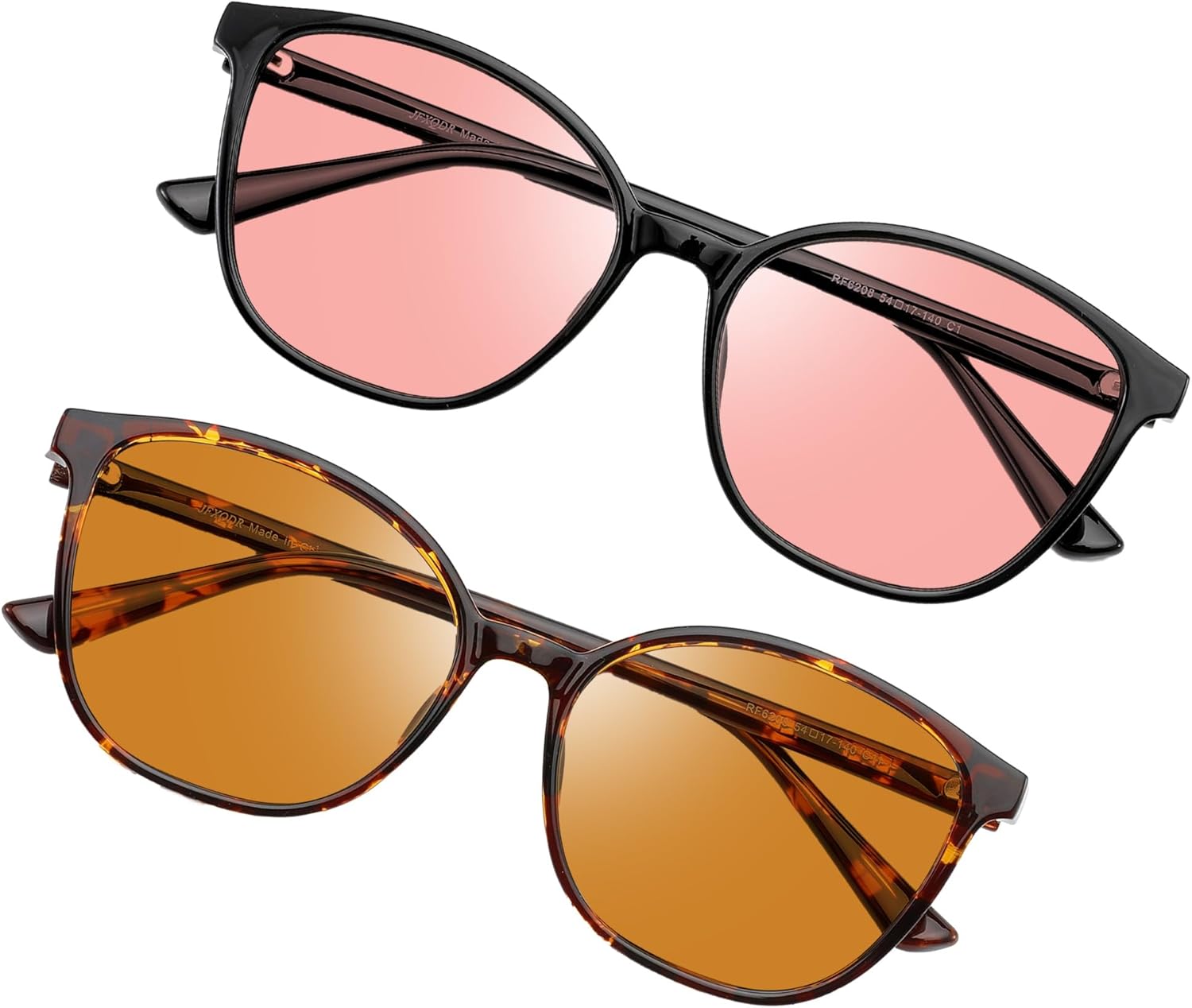 Women's Blue Light Blocking Glasses, TR90 Frame Computer Gaming Glasses Anti Eyestrain & UV Glare RF6208