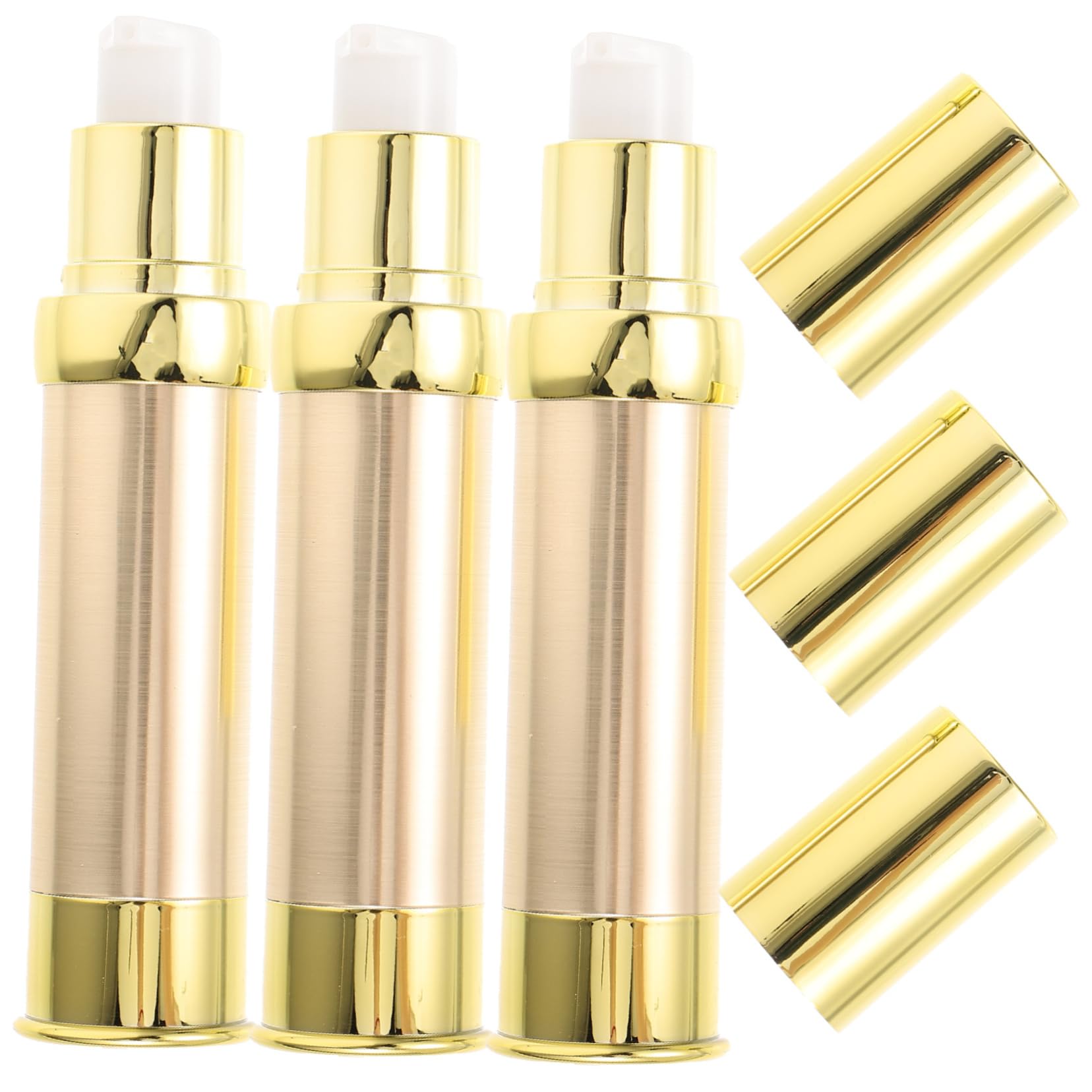VALICLUD 4 Set Bottiglie Per Viaggio Contenitori Cosmetici Airless Dispenser Per Liquidi Portatili Per Skincare E Pratiche E Sicure Per Esigenza 3 Pezzi*4