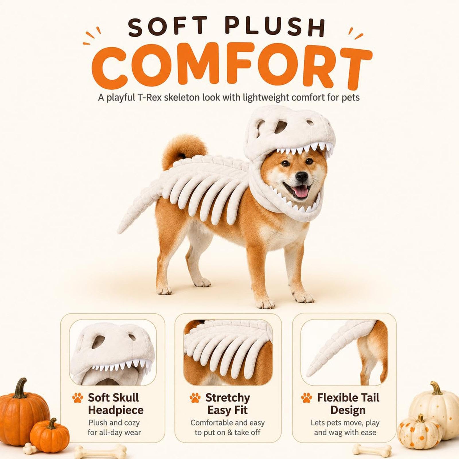 Costume Halloween Da Scheletro Per Cani Vestiti Divertenti Cosplay | Costumi Divertenti Per Cani Per Spettacoli Festival Teatro Esibizioni Feste Vacanze Ballo Maschera Cospl