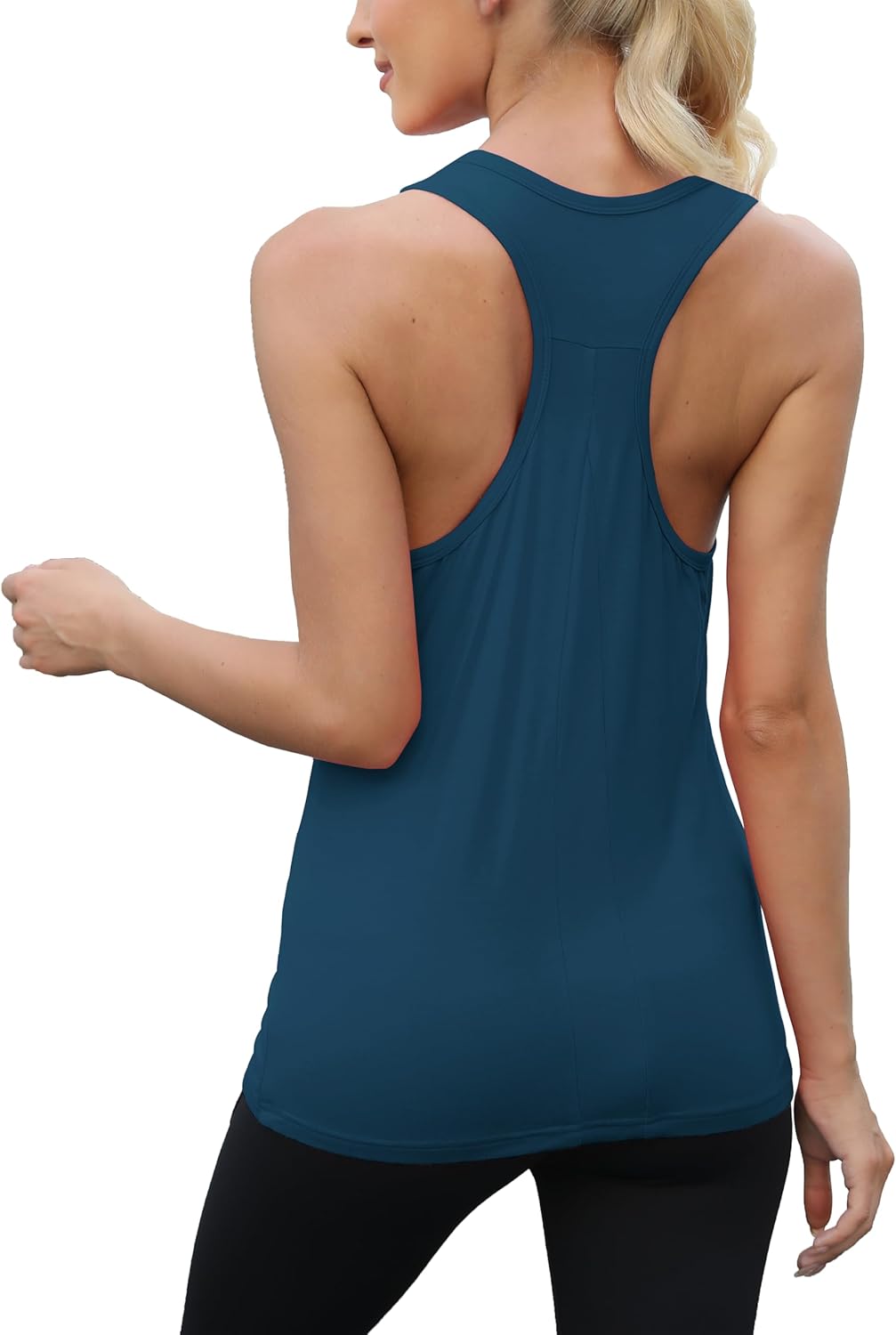 Mippo Workout Tops for Women Racerback Yoga Shirts Sleeveless Athletic Running Tank Tops Gym Exercise Clothes