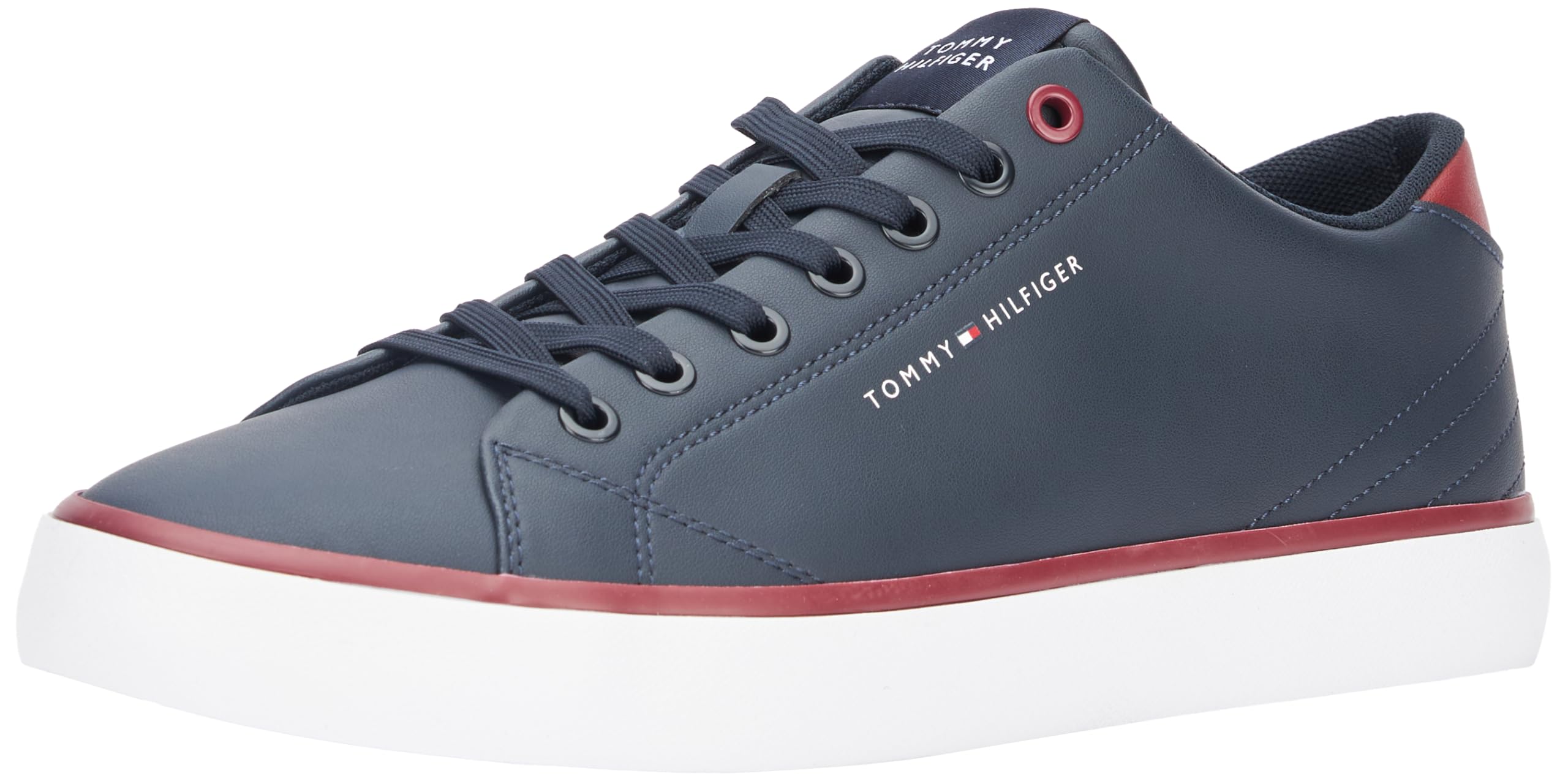 Tommy Hilfiger Zapatillas Sneaker para Hombre, Blanco (Calico), 43