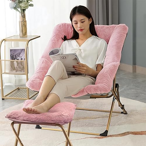 Miniatura 2 de OAKHAM Comfy Saucer - Silla plegable de piel sintética para dormitorio y sala de estar, asiento flexible para niños, adolescentes y adultos, XL