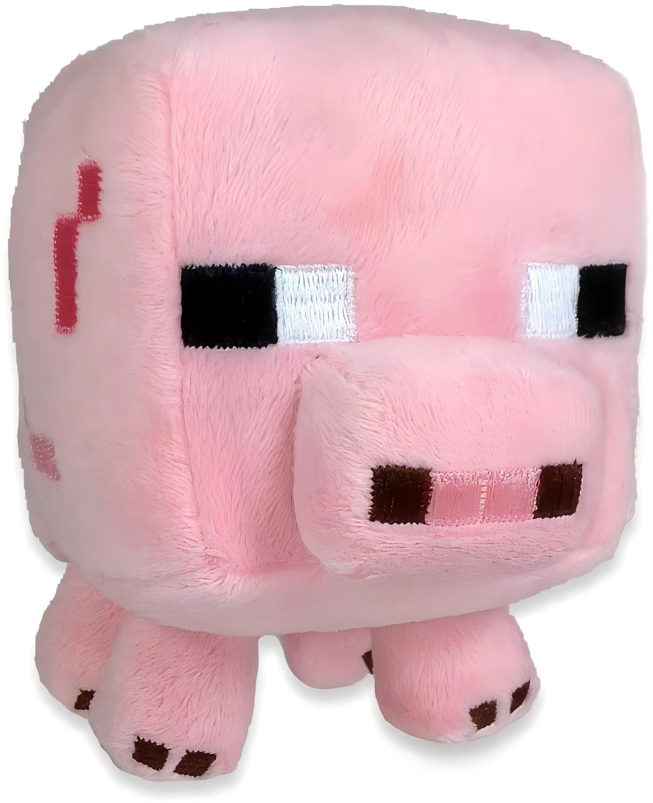 Pixel-Style Game Basic Plush Character Soft Toy, Video Game-Inspired Collectible Plushies Gifts for Kids & Fans (Piglin)