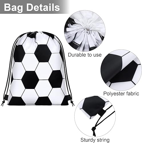 Miniatura 3 de durony Mochila de fútbol con cordón de 12 piezas, bolsa de viaje para almacenamiento y entrenamiento