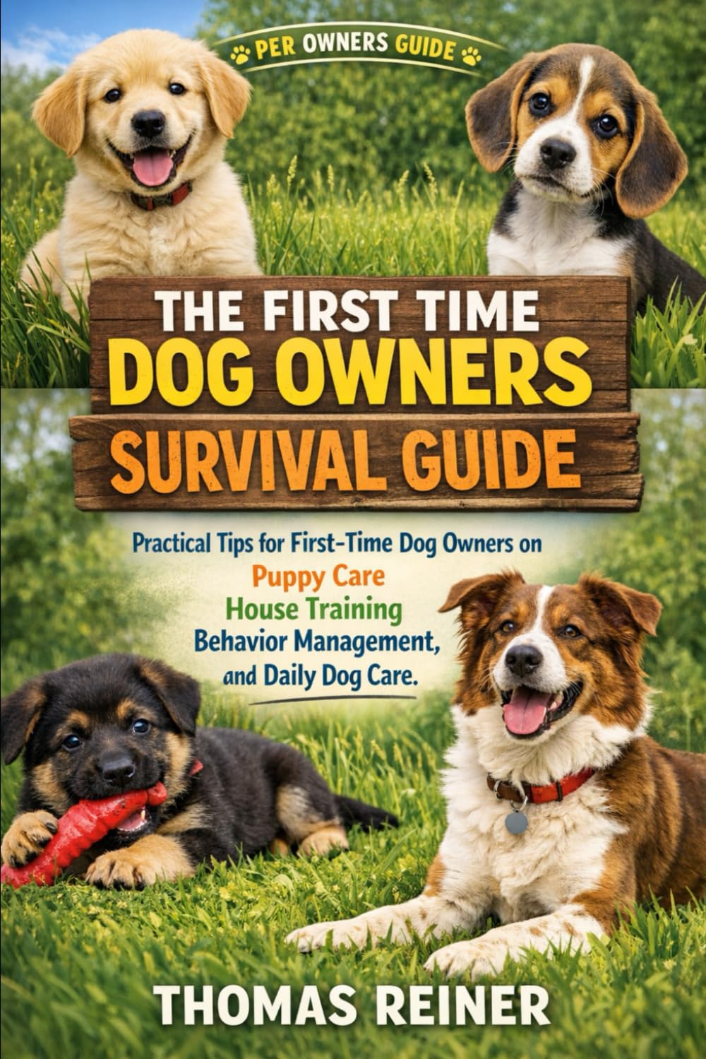 THE FIRST TIME DOG OWNERS SURVIVAL GUIDE: Practical Tips for First-Time Dog Owners on Puppy Care, House Training, Behavior Management, and Daily Dog Care.