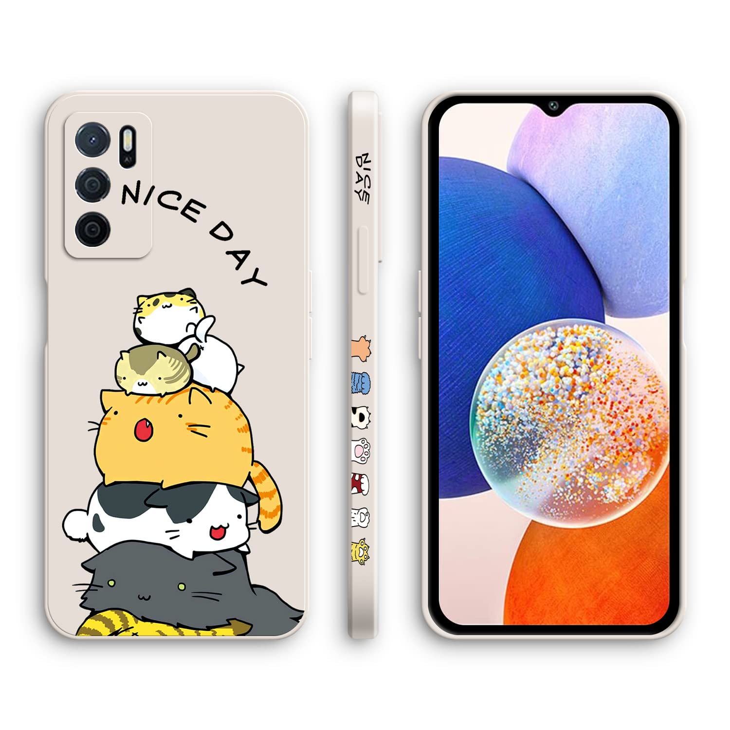 GOGME Cover per Oppo A16 / A16s / A54s, Placcatura TPU