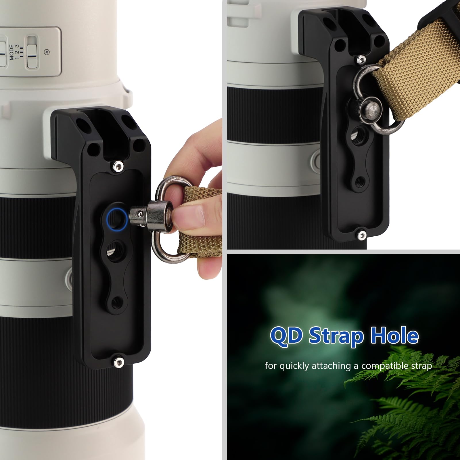 LEFTFOTO Pied d'objectif de rechange pour Sony FE 400-800 mm F6.3-8 G OSS (SEL400800G) avec support pour trépied avec plaque Arca