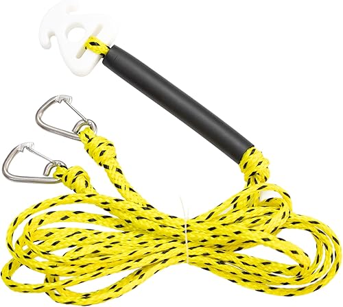 Arnés de remolque de barco resistente, 16 pies para remolcar 4 conductores, tubo remolcable, esquí acuático, wakeboard