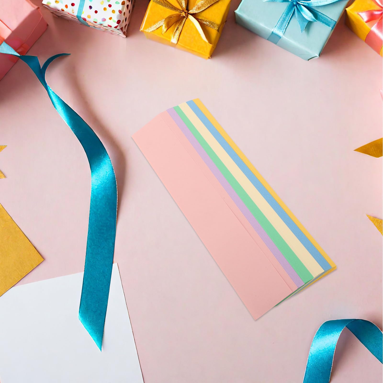 SHINEOFI 300 Stück Bunte Papierketten für Partydekorationen mit Farbigem Karton für Klassenzimmer Zuhause und Feierlichkeiten