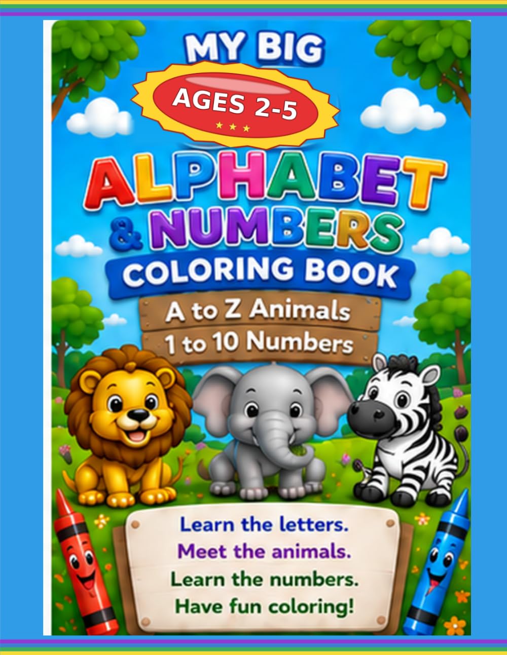 My Big Alphabet & Numbers Coloring Book
