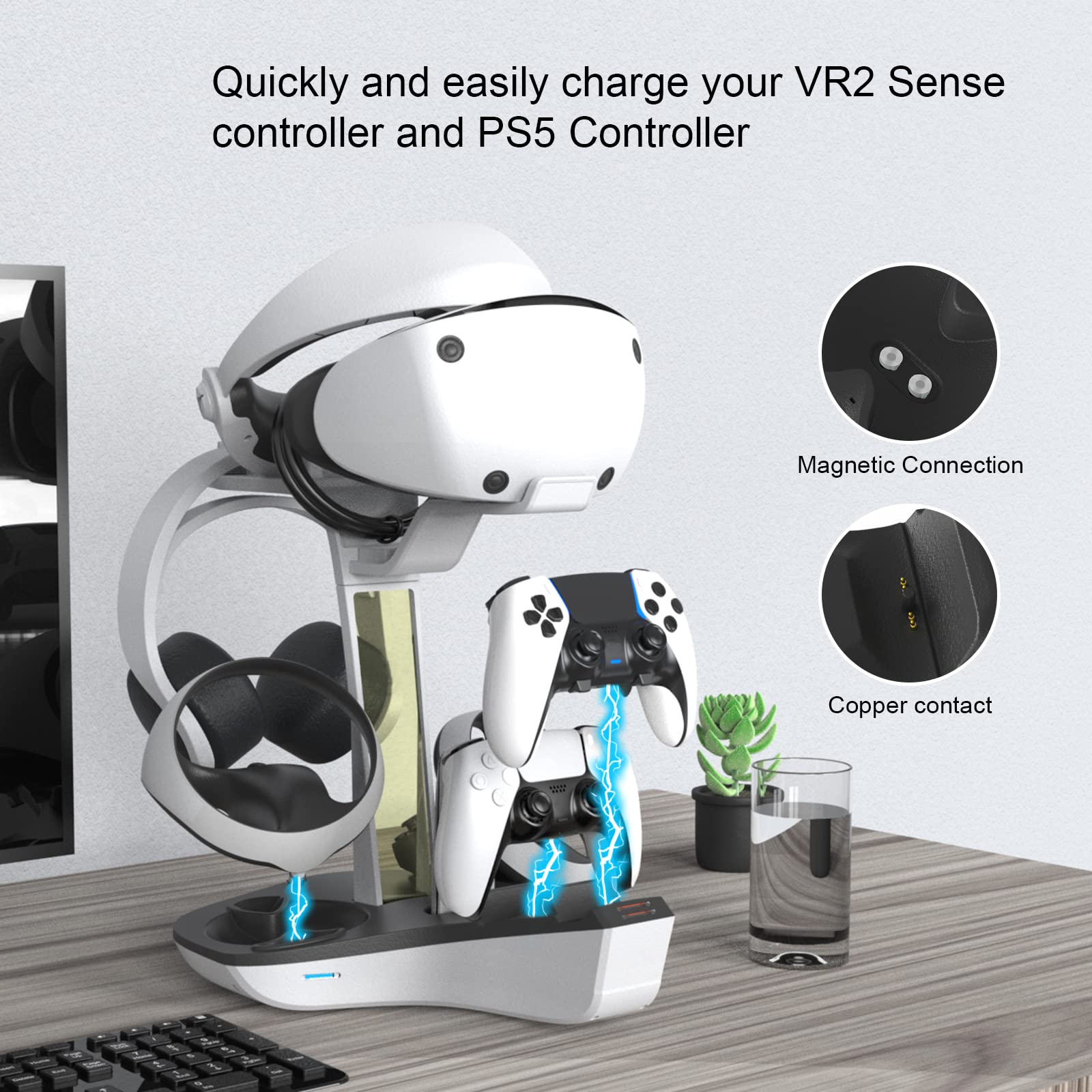 Controller stazione di ricarica per VR2 / Controller Base di ricarica supporto Display Stand Dock