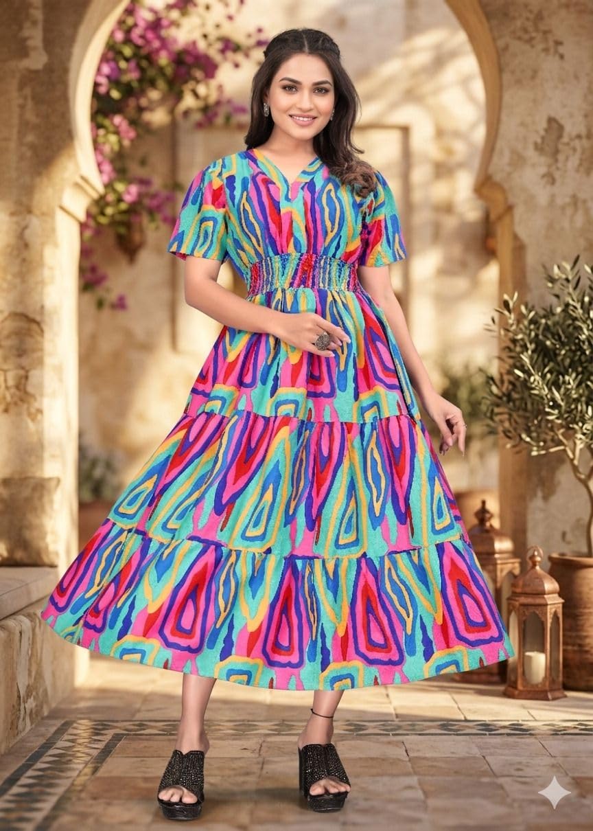 Women A-line Multicolor Dress_Group 1-image-47