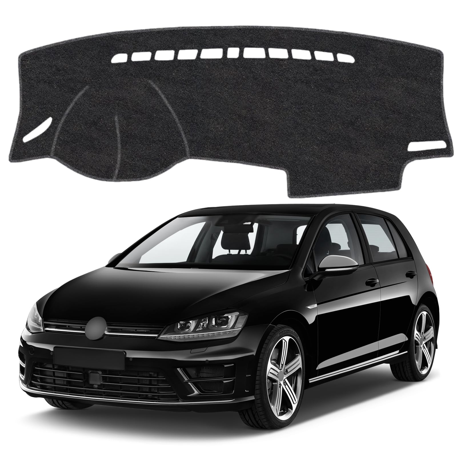 Dash Cover Mat for Volkswagen VW Golf 7 MK7 GTI R Non-Slip Dashboard Cover Mat Sunshade UV Rays Protector Interior Accessories