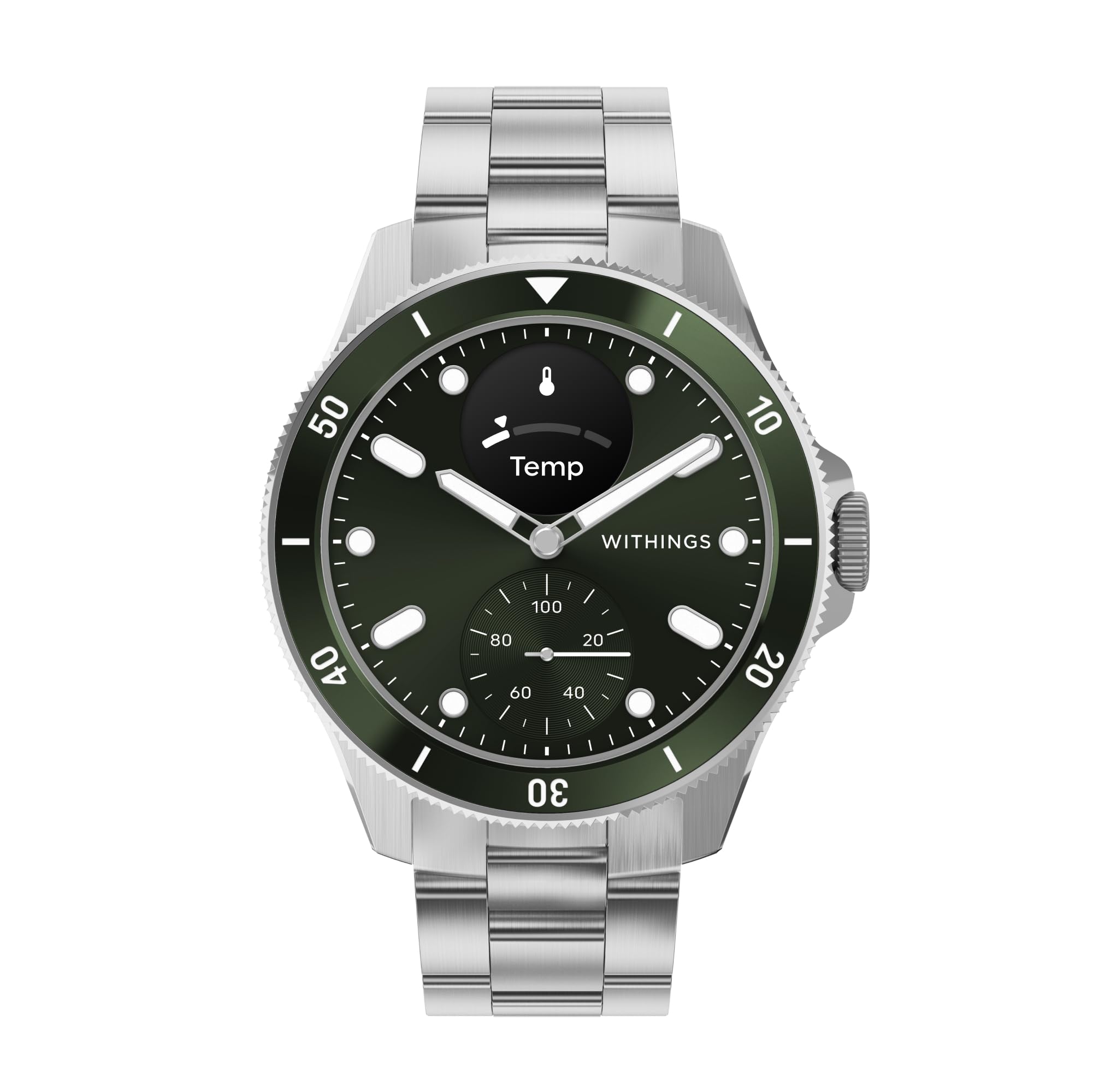 WITHINGS Scanwatch Nova - Heart Health Hybrid Smart Watch for Men & Women - SPO2, Temperature Monitoring, Sleep, Respiratory Health, Cycle Monitoring, 30-Day Battery Life, Apple iOS/Android