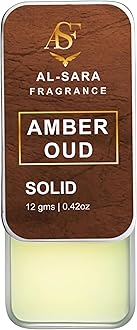 Amber Oud Solid Perfume | Alcohol-Free, Warm & Woody Oriental Fragrance | 12g Non-Greasy Solid Perfume for Men & Women | Long-Lasting & Luxurious Scent