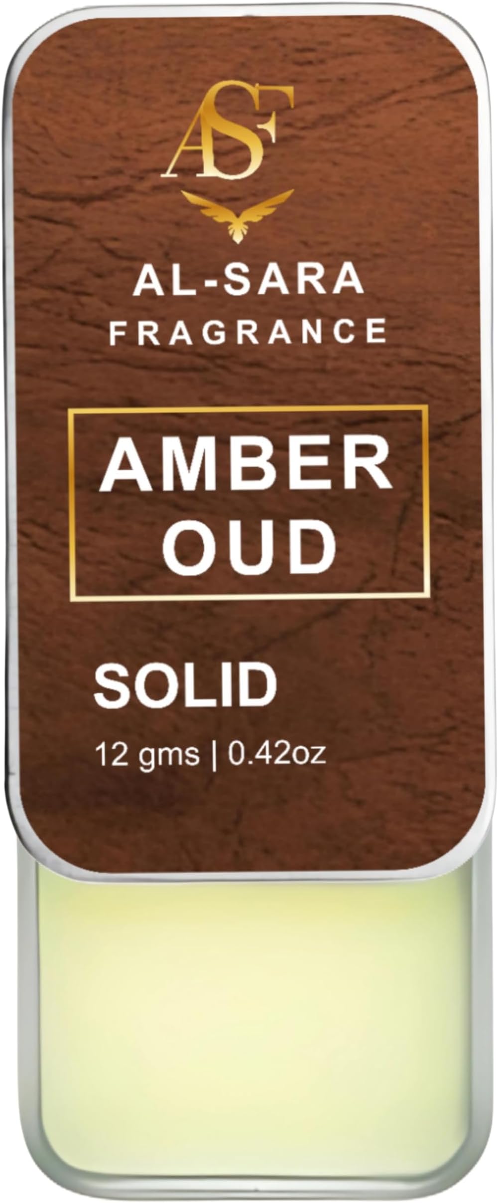 Amber Oud Solid Perfume | Alcohol-Free, Warm & Woody Oriental Fragrance | 12g Non-Greasy Solid Perfume for Men & Women | Long-Lasting & Luxurious Scent