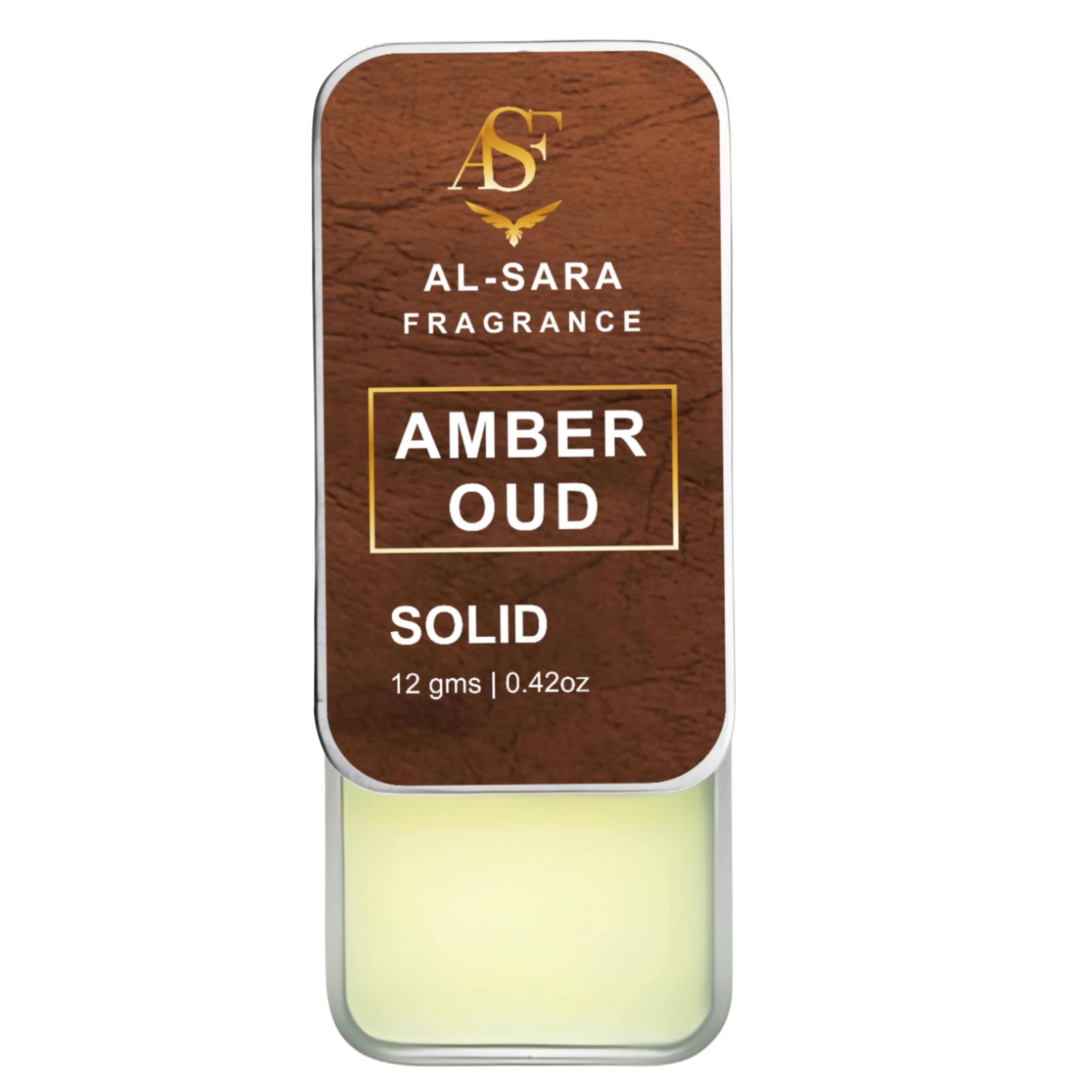 Al Sara Fragrance™ Amber Oud Solid Perfume | Alcohol-Free, Warm & Woody Oriental Fragrance | 12g Non-Greasy Solid Perfume for Men & Women | Long-Lasting & Luxurious Scent