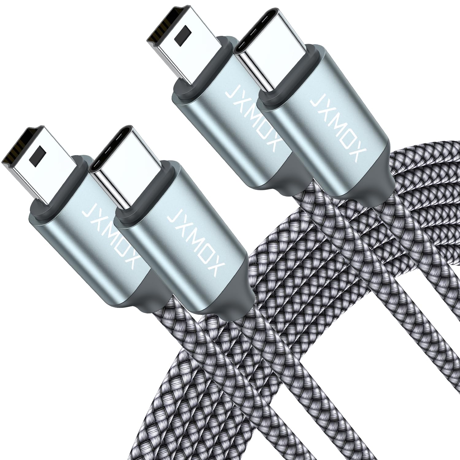 JXMOX USB C to Mini USB Cable 3 3ft 2-Pack Mini USB to Type C Cable Charging Cord
