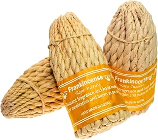 Tibetan Rope Incense 1 Scent Bundle Promotes Wellness and Peacefulness Through Purifying Scents. Frankincense Rope Incense Bundle (Frankincense)