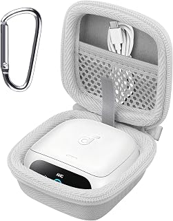 co2CREA 対応ケース Anker Soundcore P31i/40i/Liberty 4 Pro/4/5 Pro Max/5/4NC ホワイト | 完全ワイヤレスイヤホン収納ケース 硬質EVA素材 衝撃吸収 防塵防滴 軽量コンパクト