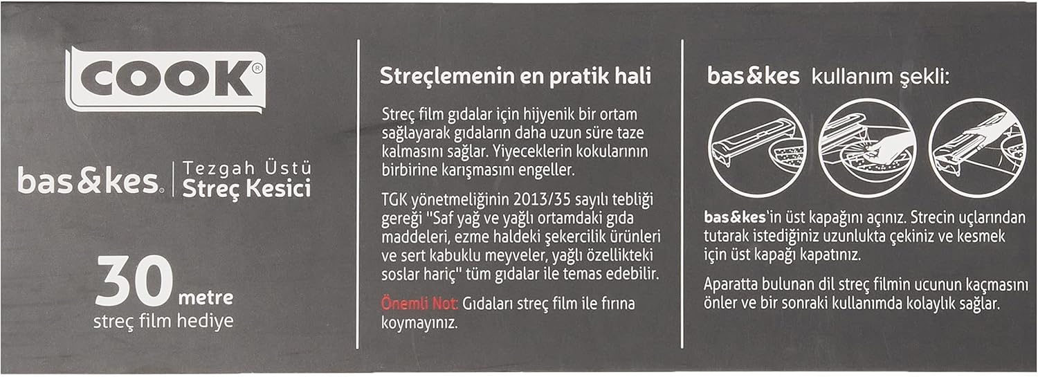 Cook Bas & Kes Streç Kesici, Yeşil