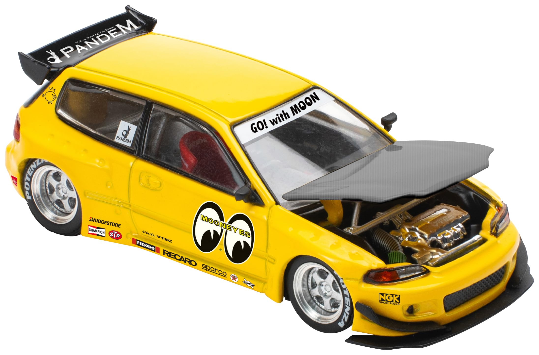 Amazon | POP RACE x Enigma 1/64 パンデムシビック EG6 - ムーン 