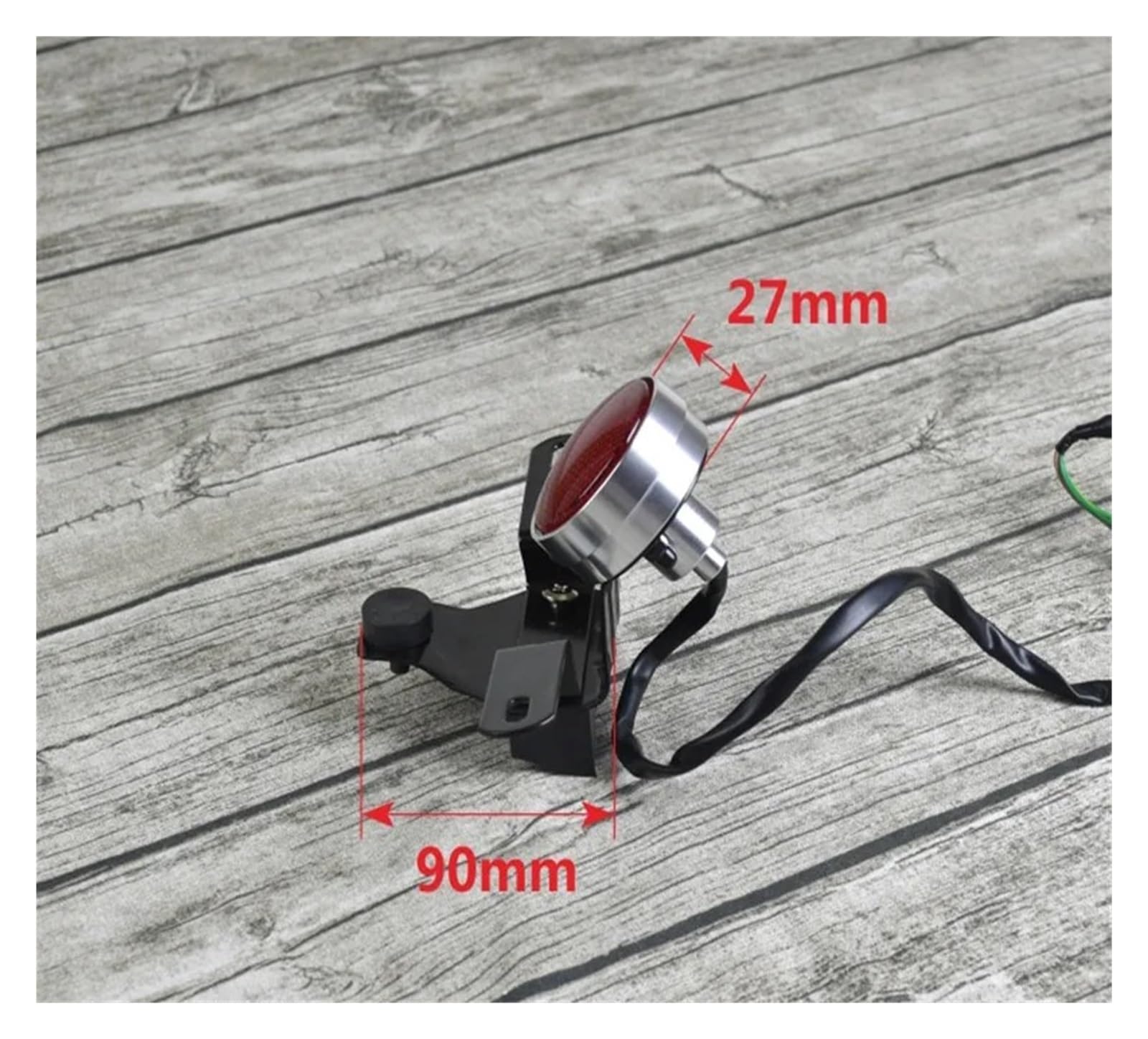 do motocykli z CNC stop aluminium Vintage lampa motocyklowa LED hamulec sygnału tylnego mały typ tylny