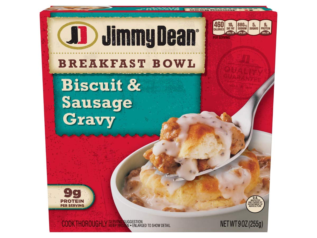 Jimmy Dean Biscuit and Sausage Gravy Breakfast Bowl, 9