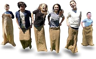 Elite Sportz Potato Sack Race Bags - 6 Quality Sack Race Bags for Kids Birthday Party Games, and Comes With a Compact Bag for Easy Storage. Great Family Games