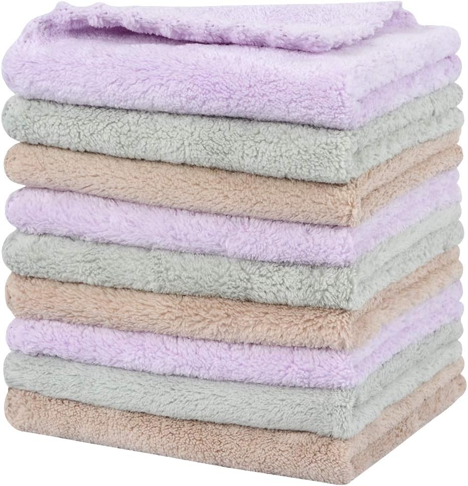 SUNLAND Microfiber Face Makeup Remover Cloth Reusable Facial Cleansing Towel Ultra Soft Face