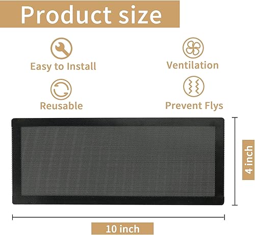 Miniatura 2 de Cubierta de ventilación de 4 x 10 pulgadas  Cubiertas de ventilación a prueba de bebés para registros de piso del hogar, pared, RV, HVAC, perfecto