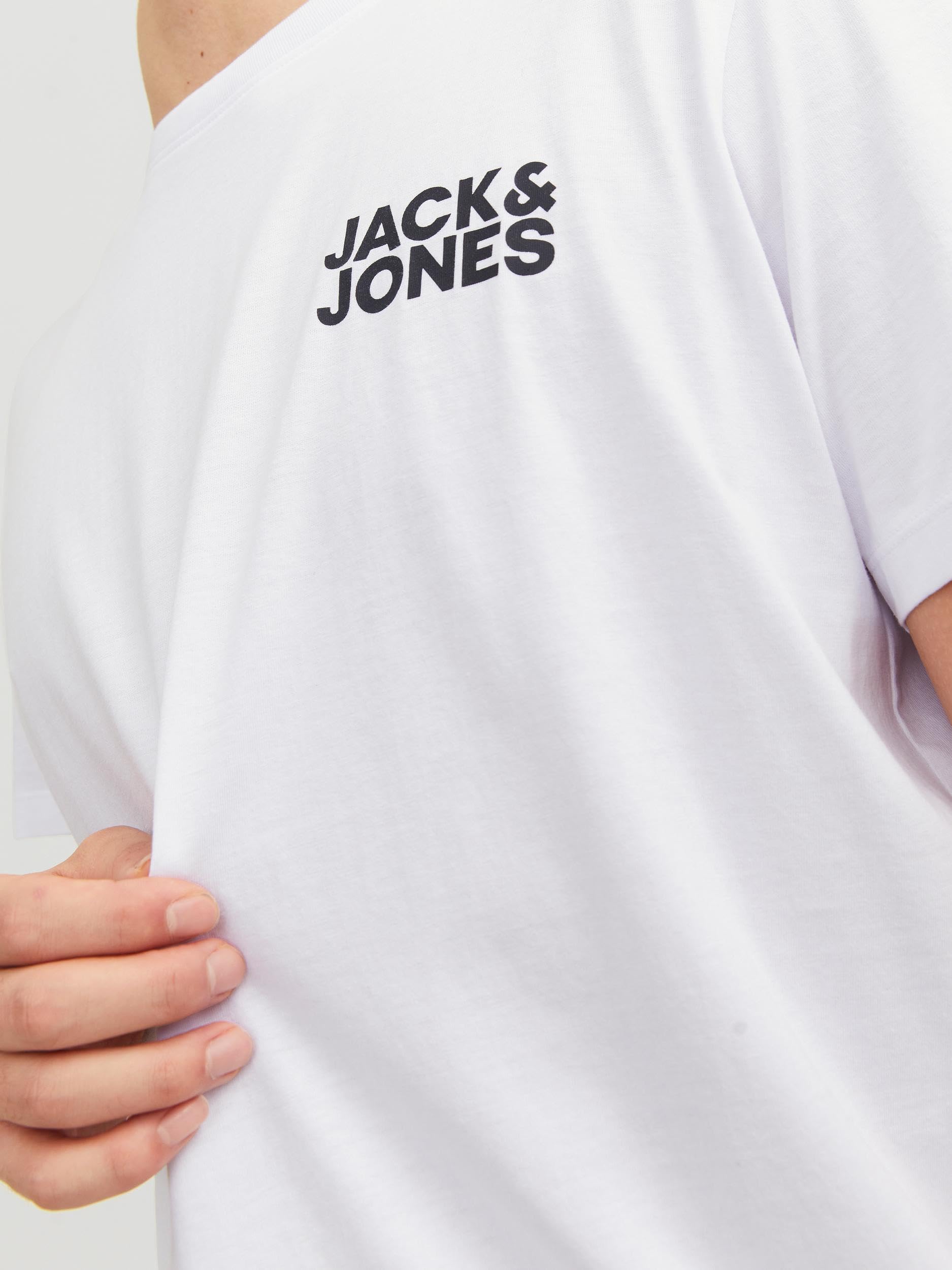 JACK & JONES, JJECORP Logo Tee SS Crew Neck - Maglietta da Uomo a Girocollo, Confezione Risparmio, con Stampa Grafica, XXL