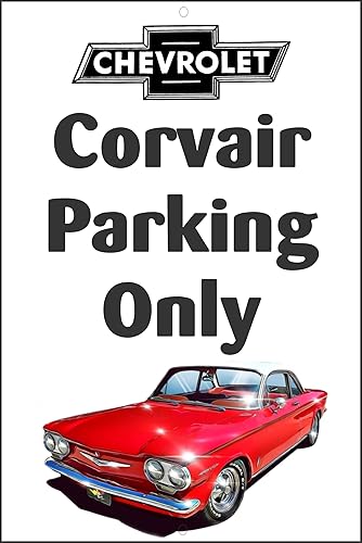 Miniatura 1 de New Chevy Monza Corvair Coupe Parking Only Metal Sign