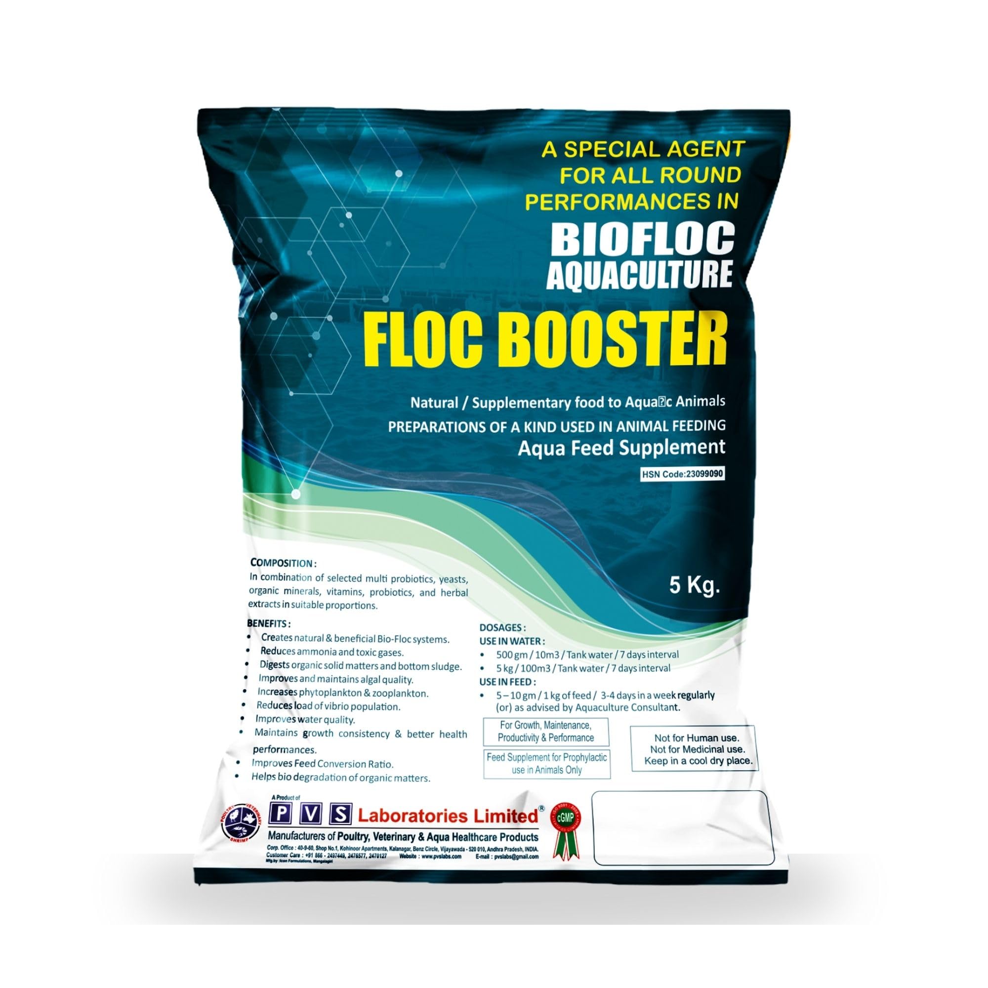 PVS LABORATORIES LIMITED Floc Booster 5Kg A Special Agent for All Round Performance in biofloc aquaculture - Aquaculture Feed Supplement (B08GBZDDCN) Amazon Price History, Amazon Price Tracker