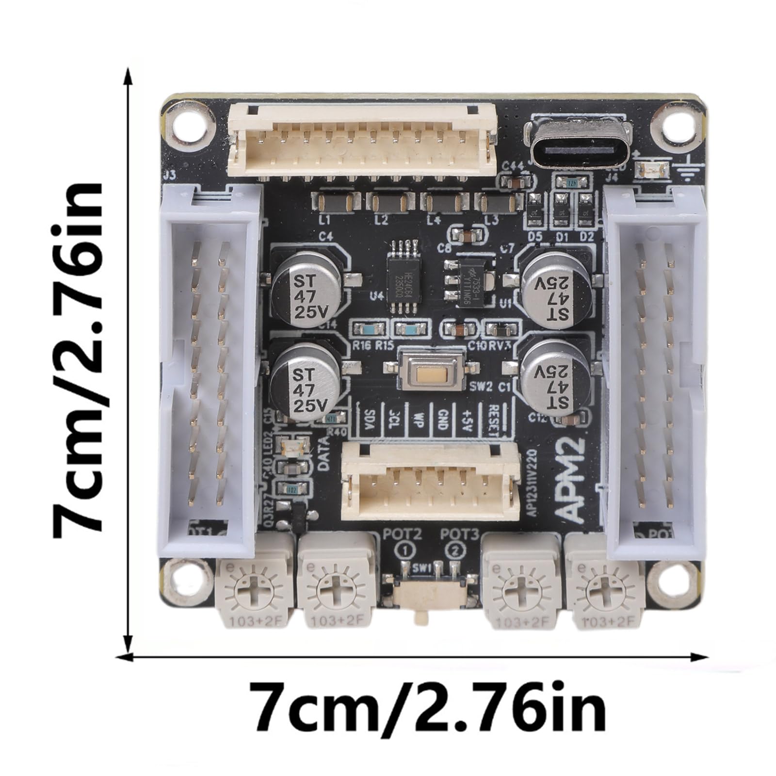 Placa de procesador de Sonido ADAU1701 2.1 DSP de múltiples Canales con calibración de Filtro FIR y compatibilidad con interfaces XLR/Módulo de preamplificador de Sonido Digital Profesional