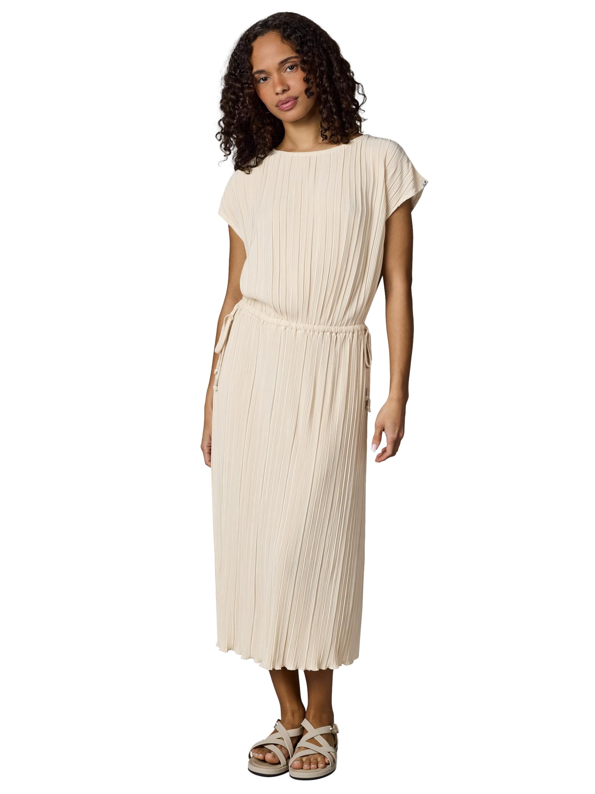Ragwear Damen festliches Plissee-Sommerkleid leichtes Kurzarm Midikleid Galit YOUMODO XS-XXL