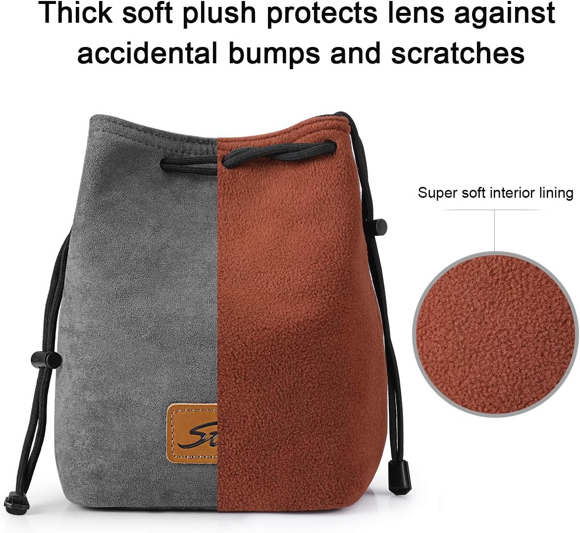 Discount 90% S-ZONE Soft Camera Bag DSLR Insert Handbag Drawstring Lens Case Compatible with Canon Nikon Sony Discount 70% S-ZONE Soft Camera Bag DSLR Insert Handbag Drawstring Lens Case Compatible with Canon Nikon Sony