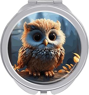 Espejo portátil de maquillaje de viaje, bonit...