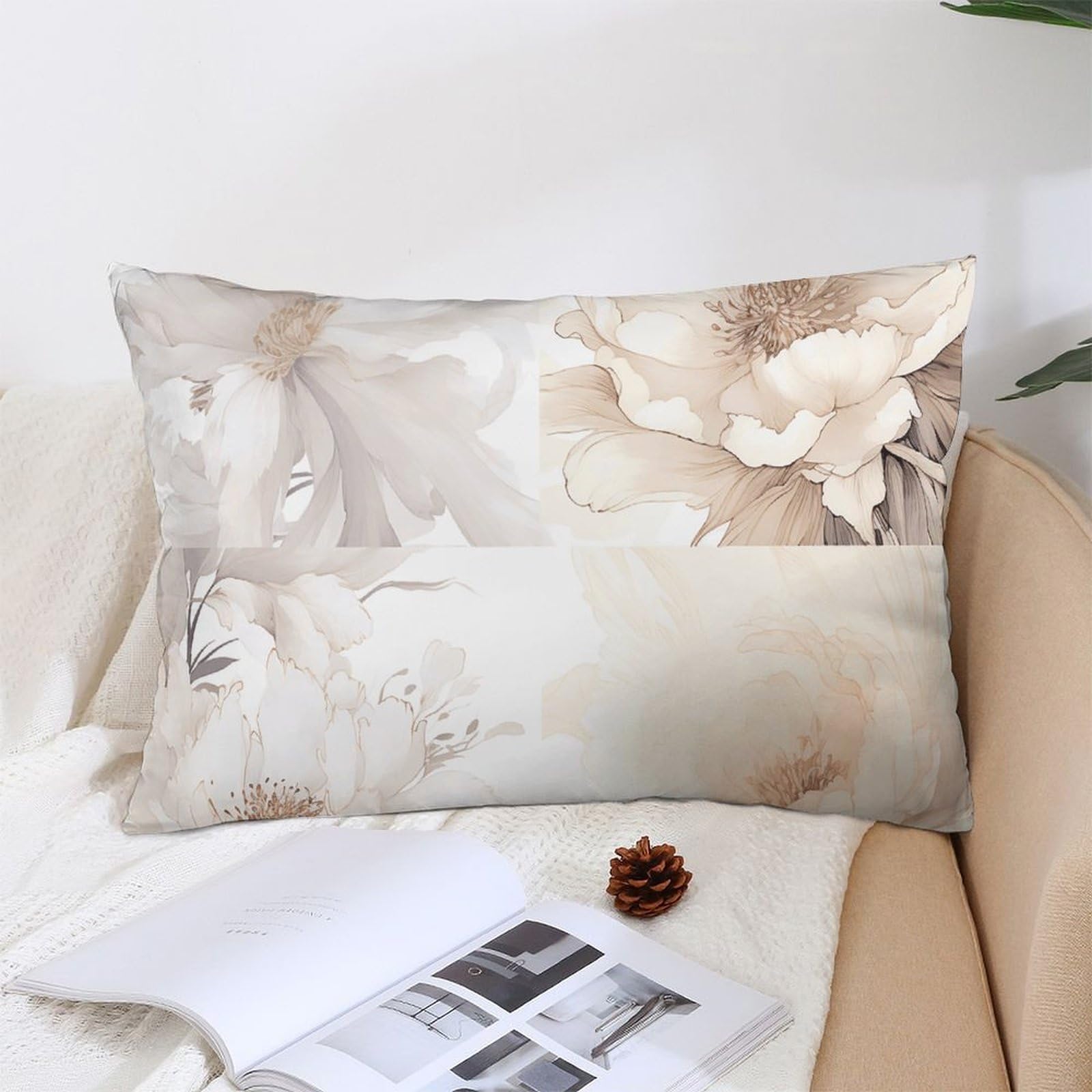 NTVOWPZO Decoration Throw Pillow Covers 12 "x20 Pillowcases Covers Image Soft Pillowcases Modern Farmhouse Home Decor Sofa Cushions Covers for Couch Bed Living Room