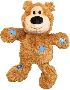 Kong Wild Knots Squeaker Bears for Dogs, Medium/Large, Colors Vary